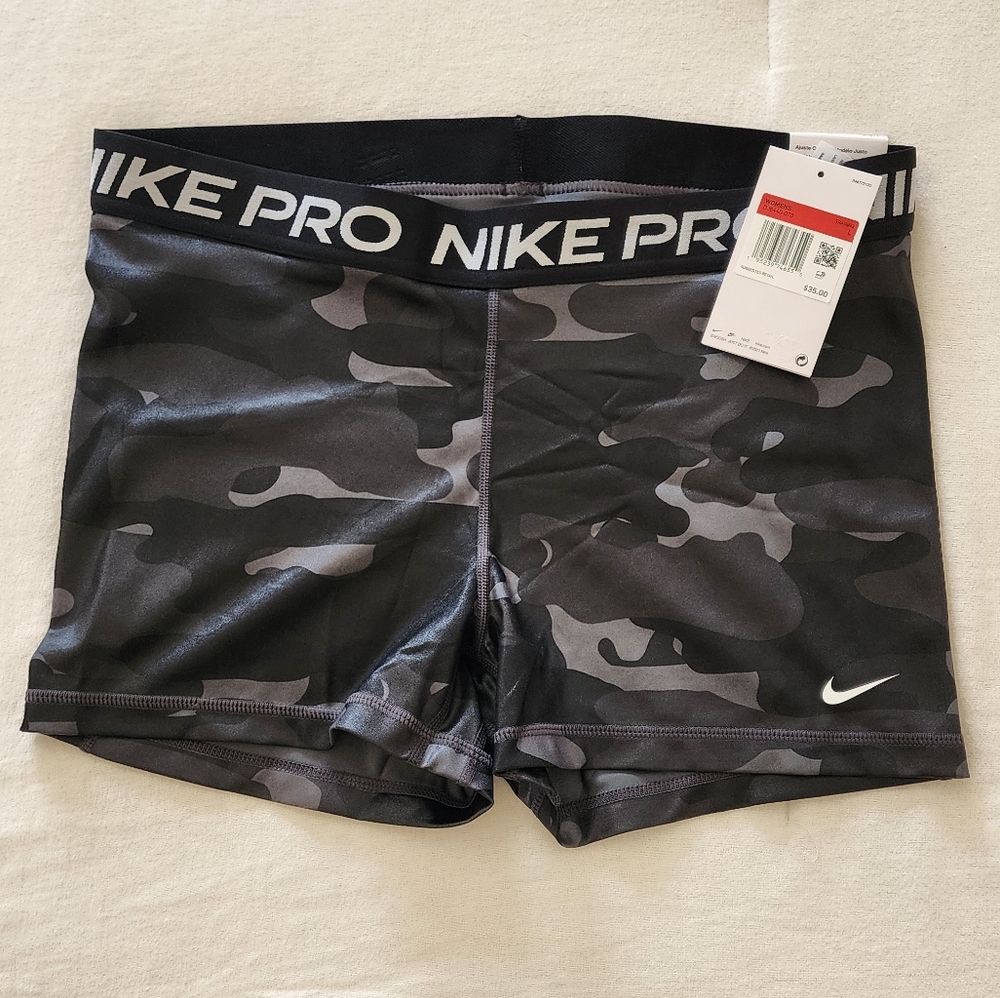 Nike Pro Black Camo Shorts